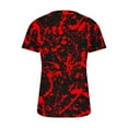 thumbnail image 5 of Women Short Sleeve Thin section Durable Christmas gift Leisure Fashion Strapless Printed Loose Fitting Fashion Sexy Lining Black Trendy Short Sleeve Size S, 5 of 5