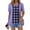 Navy, variant on Women's Tops, Short Sleeve Blouse with Fake Two-Piece Round Neck, Casual Stretch Polyester Top for Women, Comfortable Summer Blouse
