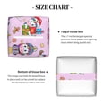 thumbnail image 5 of Rateoe Christmas Unicorns Pattern Tissue Box Cover, Modern Square Decorative Leather Facial Paper Case Organizer Holder Dispenser 5X5X5'', 5 of 8