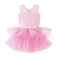 thumbnail image 4 of Oyolan Robe Tutu de Danse Ballet à Sequins Brillants pour Filles Gymnastique une-Pièce Superposée Rose 14, 4 of 7