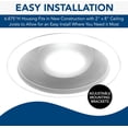 thumbnail image 5 of Broan 50-80 Selectable CFM Recessed Bathroom Exhaust Fan w/ Light, 5 of 11
