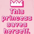 thumbnail image 3 of CafePress - This Princess Saves Herself Infant T Shirt - Infant T-Shirt, 3 of 4