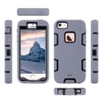 thumbnail image 6 of ULAK iPhone SE Case 2016,iPhone 5S 5 Case for Kids,Heavy Duty Shockproof Sport Rugged Phone Case for Apple iPhone 5 5S SE 1st Generation, not fit iPhone SE 2nd Gen 2020, Gray, 6 of 7