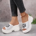 thumbnail image 2 of DAFEI Summer Round Head Thick Soled Sandals with A Head Design High Thickness Platform Fashionable Slip On For, 2 of 6