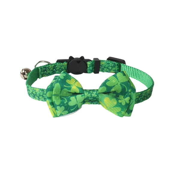 Pet Products Irish Festival Bow With Bells Cats Collar