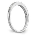 thumbnail image 6 of 14K White Gold Ring Band Wedding Diamond Round , Size 8, 6 of 7