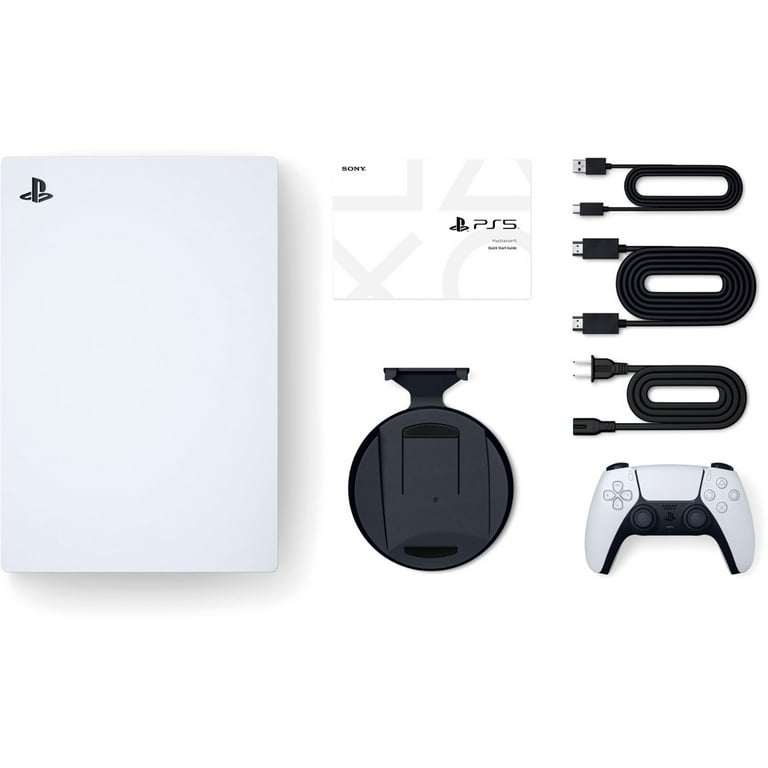 2023 New PlayStation 5 Slim Disc Edition Console, Controller and Mytrix  Controller Charger - White, Slim PS5 1TB PCIe SSD Gaming Console