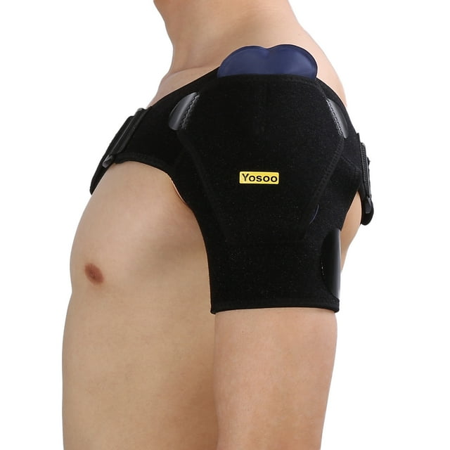 Soporte De Hombro, Adjustable Size Black Shoulder Strap Increase Blood Flow Speed Up The Recovery Process For Office For Bedroom For Home For Living Room ANGGREK Shoulder Brace