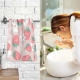 thumbnail image 7 of Strawberry and Flower Pattern Bath Towel 100% Cotton Soft Thick High Absorbency Hand Face Towel Single Pack 16x28in, 7 of 7