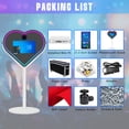 thumbnail image 6 of WideMeet Photobooth Heart Shape Magic Mirror Machine with 21.5 Inch Touch Screen for Party Events, 6 of 8