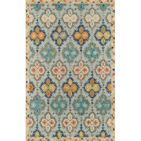 Momeni Tangier Hand Tufted Wool Blue Area Rug 2' X 3'