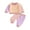 Purple Pink, variant on Jxzom Toddler Baby Girl Clothes 0 6 9 12 18 24 Months 2T 3T Fall Outfits Contrast Color Long Sleeve Sweatshirt Tops Pants Set