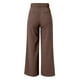 thumbnail image 4 of Pantalones de vestir de cintura alta y pierna ancha para mujer - Pantalones de trabajo con pliegues, elástico en la parte trasera y bolsillos laterales, 4 of 5