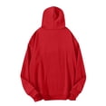 thumbnail image 3 of Mens Casual Oversized Hooded Collar Drawstring Hoodies Pullover Sweatshirts Casual Long Sleeve Shirts, 3 of 4