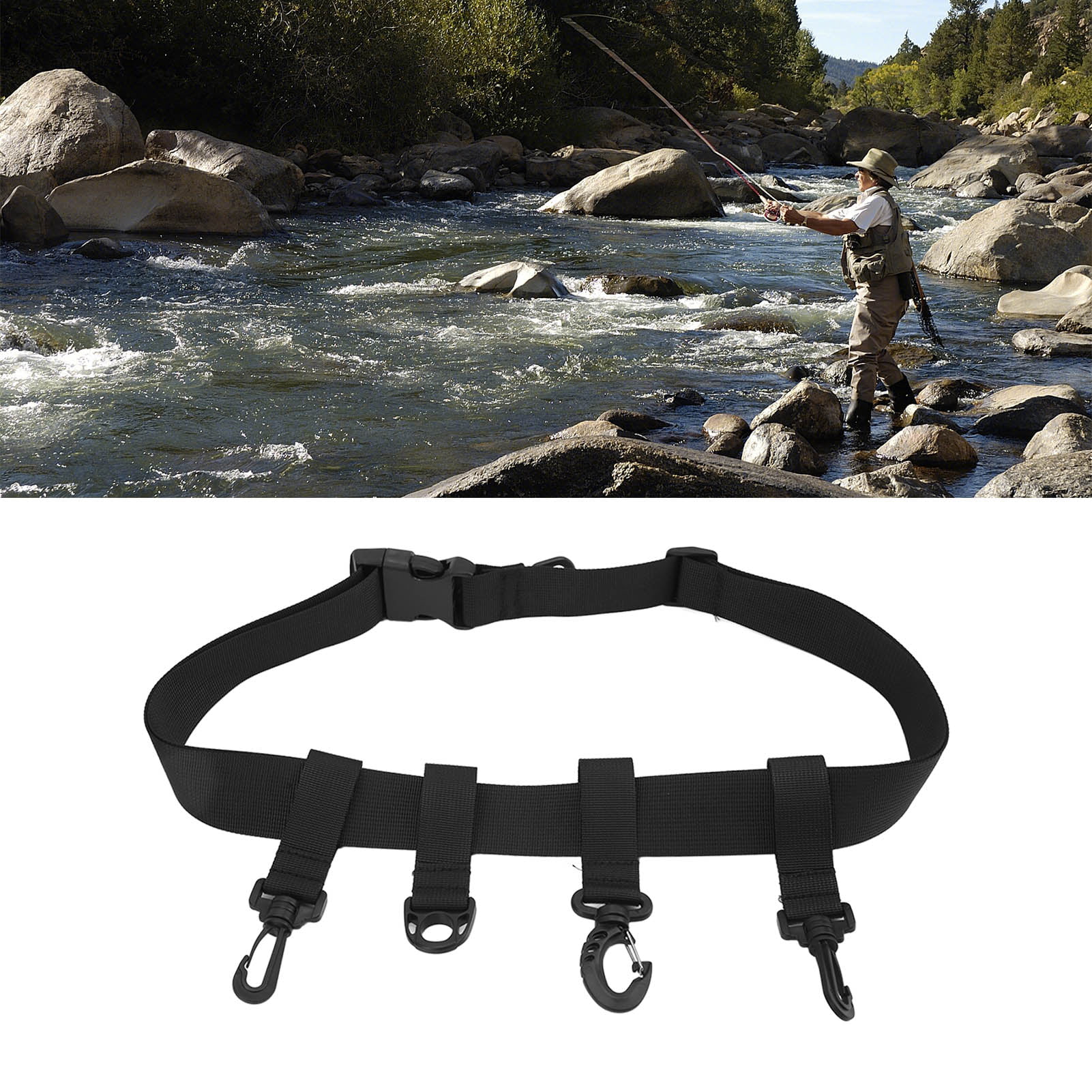 Wading belt fishing gear fly fishing breathable chest waders fishing belt 
