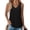 Black, variant on Plus Size Tank Tops for Women Summer Pleated Square Neck Tunics Loose Fit Casual Flowy Sleeveless Shirts, Coffee L
