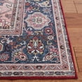thumbnail image 4 of SAFAVIEH Tucson Martha Traditional Machine Washable Runner, 2'6" x 8', Red/Navy, 4 of 9