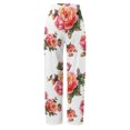 thumbnail image 5 of Durtebeua Women Casual High Waist Jogger Pants Loose Straight Leg Trousers Overalls Pink, 5 of 6