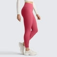 thumbnail image 5 of HKYNLAG Leggings for Women High Waisted Yoga Pants Stretch Casual Fitness Workout Running Trousers Watermelon Red M, 5 of 7