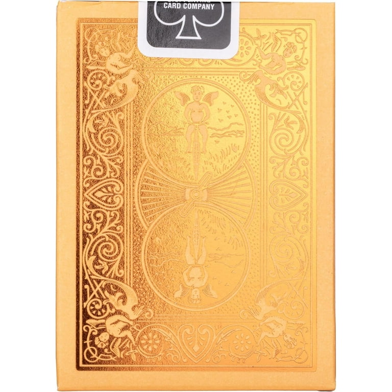 Bicycle Metalluxe Orange Playing Cards - Premium Metal Foil