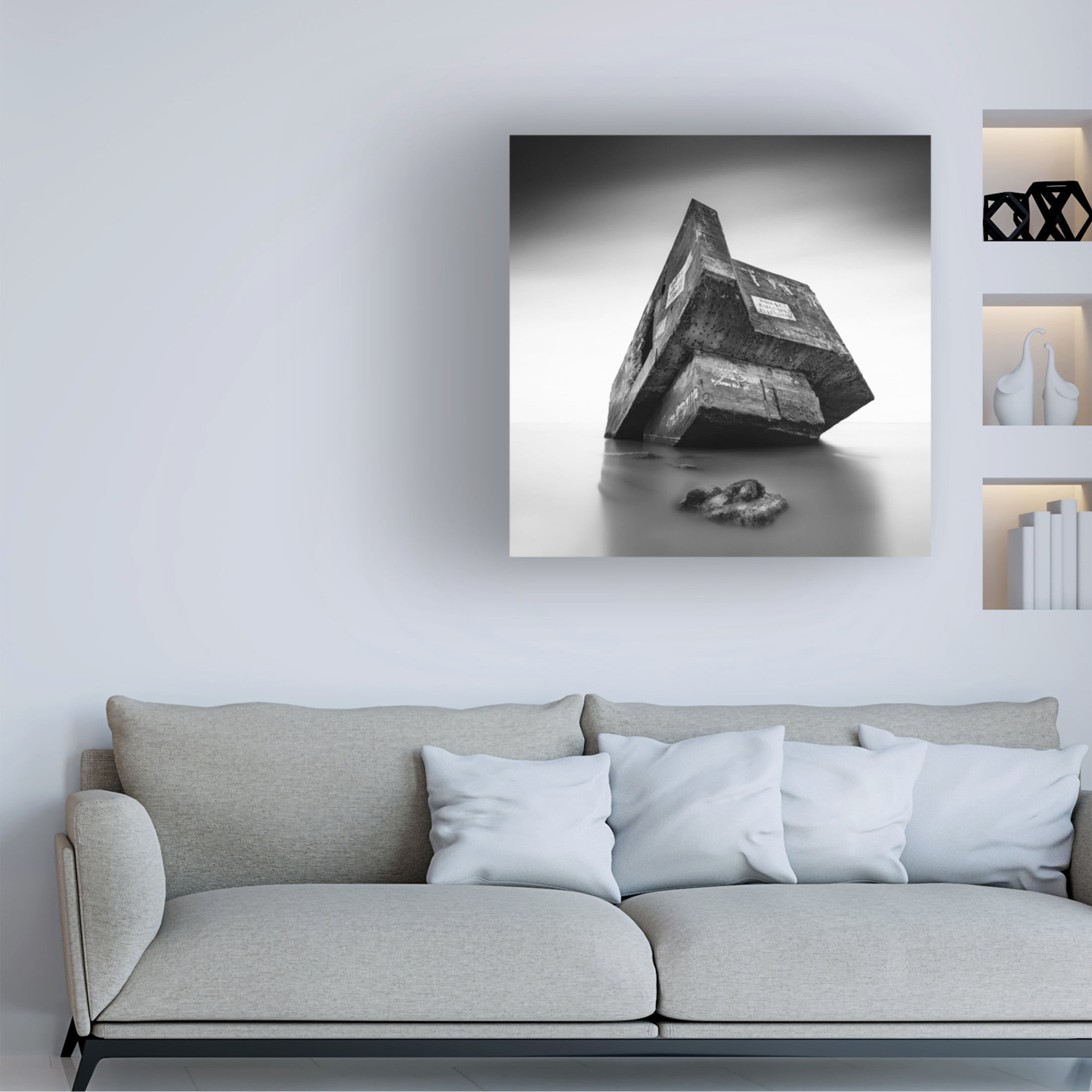 Canvas Wall Art - Christophe Staelens 'In My Shadow' Wall Art for Living Room, Bedroom, or Office Décor by Trademark Fine Art - 14 x 14 Inches