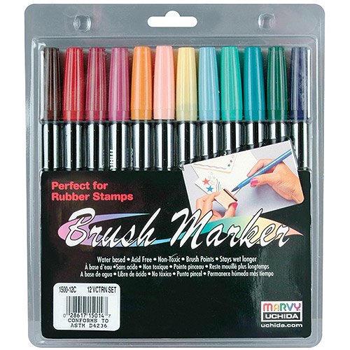 Brush Markers, Victorian, 12/pkg