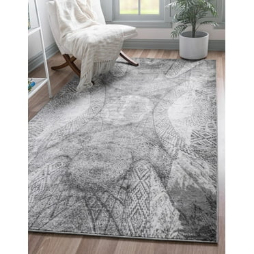 Rugs.com Monte Carlo Collection Rug – 5' x 8' Dark Gray Medium Rug Perfect For Living Rooms, Large Dining Rooms, Open Floorplans
