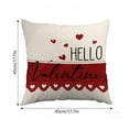thumbnail image 2 of Horivan Valentine's Day Heart Love Pillow Covers, Couples Decor for Living Room Sofa and Bedroom, Printed Decorative Cushion Cover 45x45cm, 2 of 5