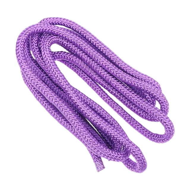 DYNWAVECA Rhythmic Gymnastics Rope 1cm Diameter Equipment Competition 300cm Rhythmic Arts Training Jumps Rope for Home Player Full Body Violet