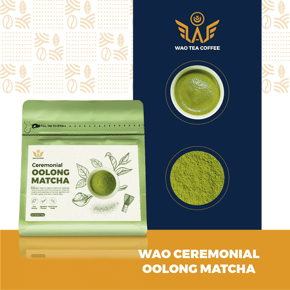Ceremonial Oolong Matcha Powder, Premium Loose Leaf, Smooth & Floral, 100g