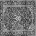 thumbnail image 1 of Ahgly Company Indoor Square Medallion Gray Traditional Area Rugs, 3' Square, 1 of 1