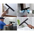 thumbnail image 5 of BR Escobilla de goma para ducha de silicona, negra, para baño, cocina, espejo, ventana y limpieza de lunas de coche, 5 of 5