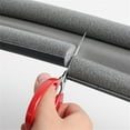 thumbnail image 5 of Door Draft Stopper for Bottom of Doors - 36 Inch Under Door Draft - Reduces Air Draft, Noise & Sound -Gap Filler - Adjustable Door Sweep Draft Seal Window Sealer (White, 36.6 inch), 5 of 13