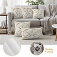 thumbnail image 6 of Pack of 2 Outdoor Pillow Covers 26x26 Inch Waterproof Sand Dollar Coastal Throw Pillow Covers,Decorative Couch Pillow Case Sham Summer Beach Beige Sea Pillowcases Cushion Covers for Patio Garden, 6 of 8