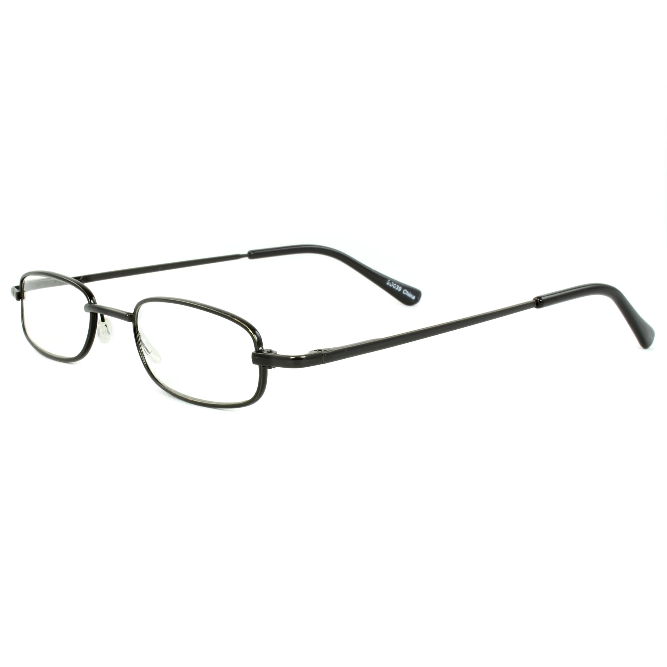 Rectangle Fashion Reading Glass Black Frame with Power vision + 1.25 ...