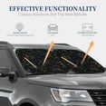 thumbnail image 2 of Lsque Dinosaur 2 PCS Windshield Sun Shade | CarFoldable Window Covers | Car Accessories Reflect UV for Universal Cars SUV Truck | Small, 2 of 7