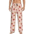 thumbnail image 2 of Goofa Strawberries Printed Soft Pajama Pants for Men, Wide Leg Comfy Casual Lounge Yoga Pants-, 2 of 9