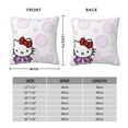 thumbnail image 2 of Hello Kitty Pillow Cover, Square Throw Pillow Cases For Couch Sofa Bed Living Room,Home Decorative, 24"X24", 2 of 9
