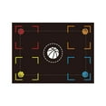 thumbnail image 2 of Nsxcdh Basketball Training Mat Non Slip Quiet Rubber Footwork Guide indoor Dribble Practice Skill Development for Kids Girls and Boys 42*30 Inchs, 2 of 3