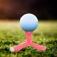 thumbnail image 4 of Miangastore Golf Tee Pink 1Set Triangular Fork Shape Durable Abs Material 2.36x2.36x2.16in, 4 of 9