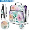 thumbnail image 3 of Zipper Binder Watercolor Floral Clipart 1.5 Inch Binder Folder Bag with Shoulder Strap and Handle, 3 of 8