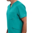 thumbnail image 3 of Infinity Cherokee V- Neck Men's Scrub Top with Rib Knit Back Panels with 3 Pockets and 360 Stretch - CK900A, 3 of 9
