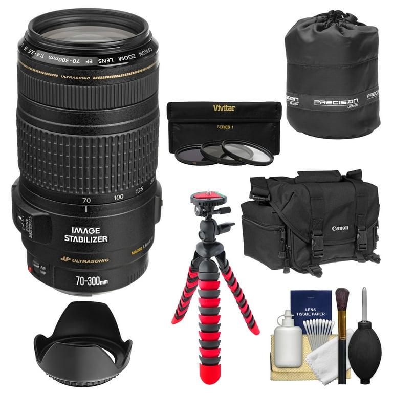 Bundle EF 70-300mm f/4-5.6 IS USM Zoom Lens - Walmart.com