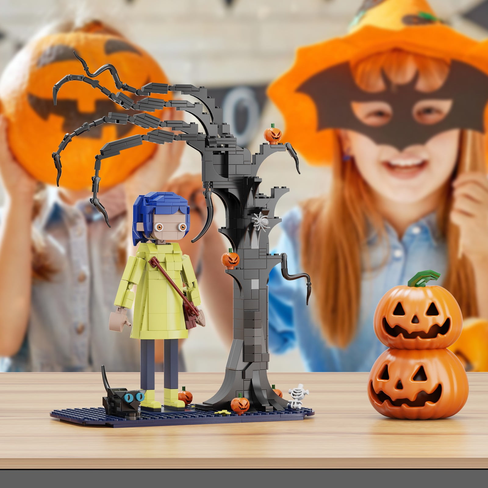 Coraline Building Blocks Kit Horror Movies Collectible Action