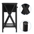 thumbnail image 6 of 3 Piece Bedroom Sets Twin Size Black Metal Bed Frame and 2 Black Nightstands, 6 of 8