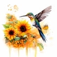 thumbnail image 1 of 5D DIY Girasol Colibrí Kit 35x35cm, 1 of 9