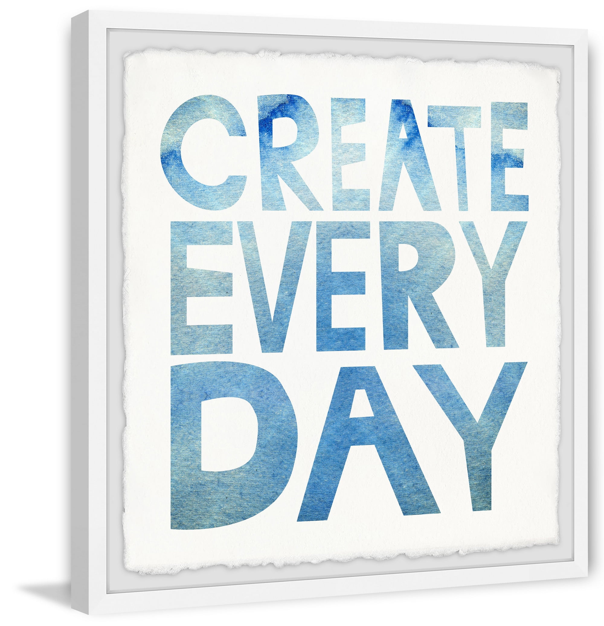 Marmont Hill Create Everyday Framed Wall Art, 32.00" x 1.50"