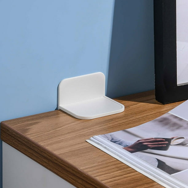 Anclajes Adhesivos Para Muebles Sin Perforación, Anclajes Adhesivos Para Pared Para Muebles Fácil De Instalar Plástico Estable Ahorro De Espacio Alta Resistencia Para El Hogar