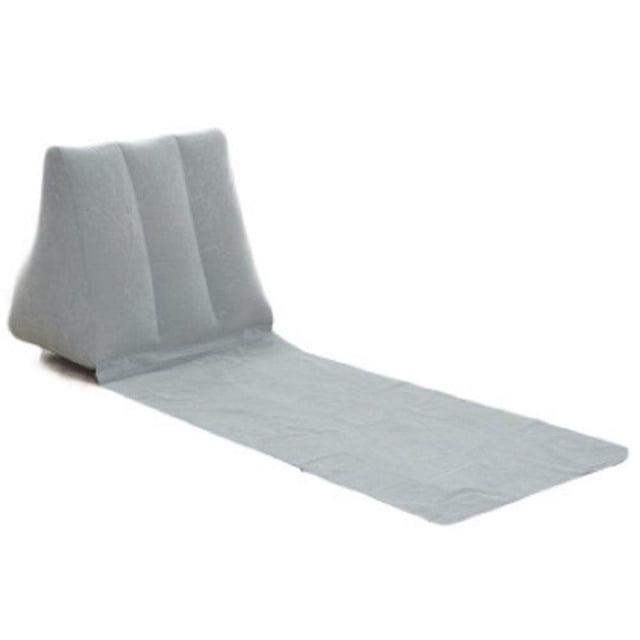 Cojín Inflable JAAS Triangular Estera De Playa PVC Flocado Gris 138x48x46cm