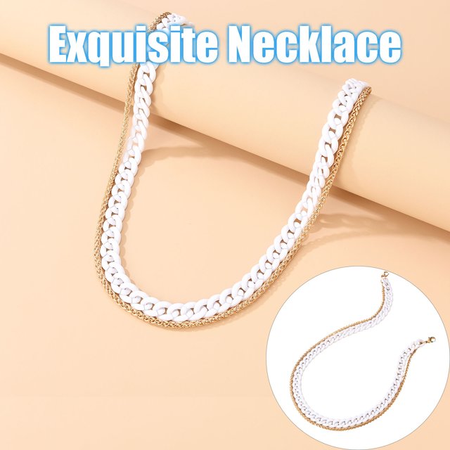 EGNMCR Colliers et Pendentifs Tendance Mode Style Bohème Dames Nouveau Design Collier Chaîne en Alliage Collier Mode